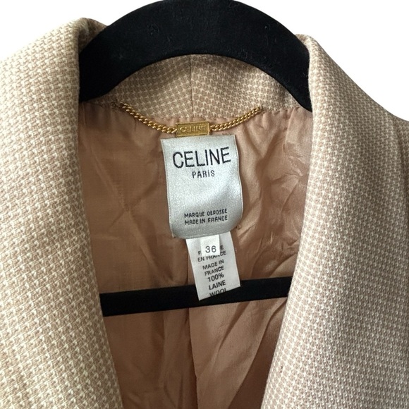 Celine Women's Houndstooth Blazer Size 36 - Picture 9 of 9